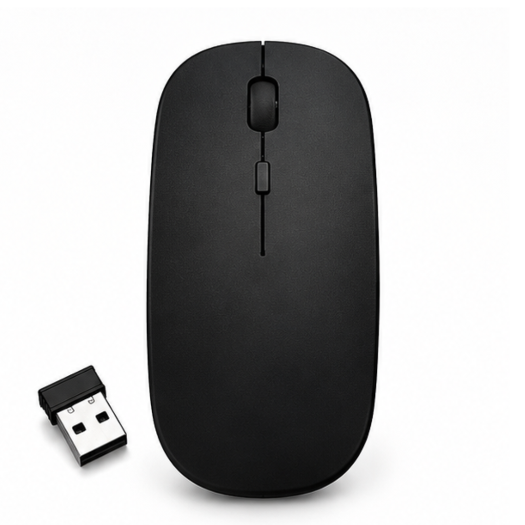 Slim Wireless Mouse for Laptop Desktop Computer with USB Receiver