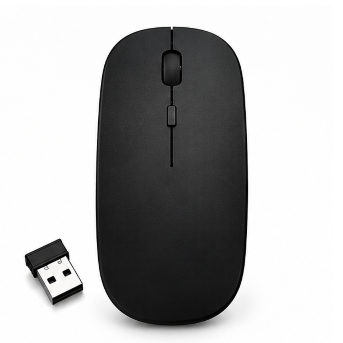 Slim Wireless Mouse for Laptop Desktop Computer with USB Receiver