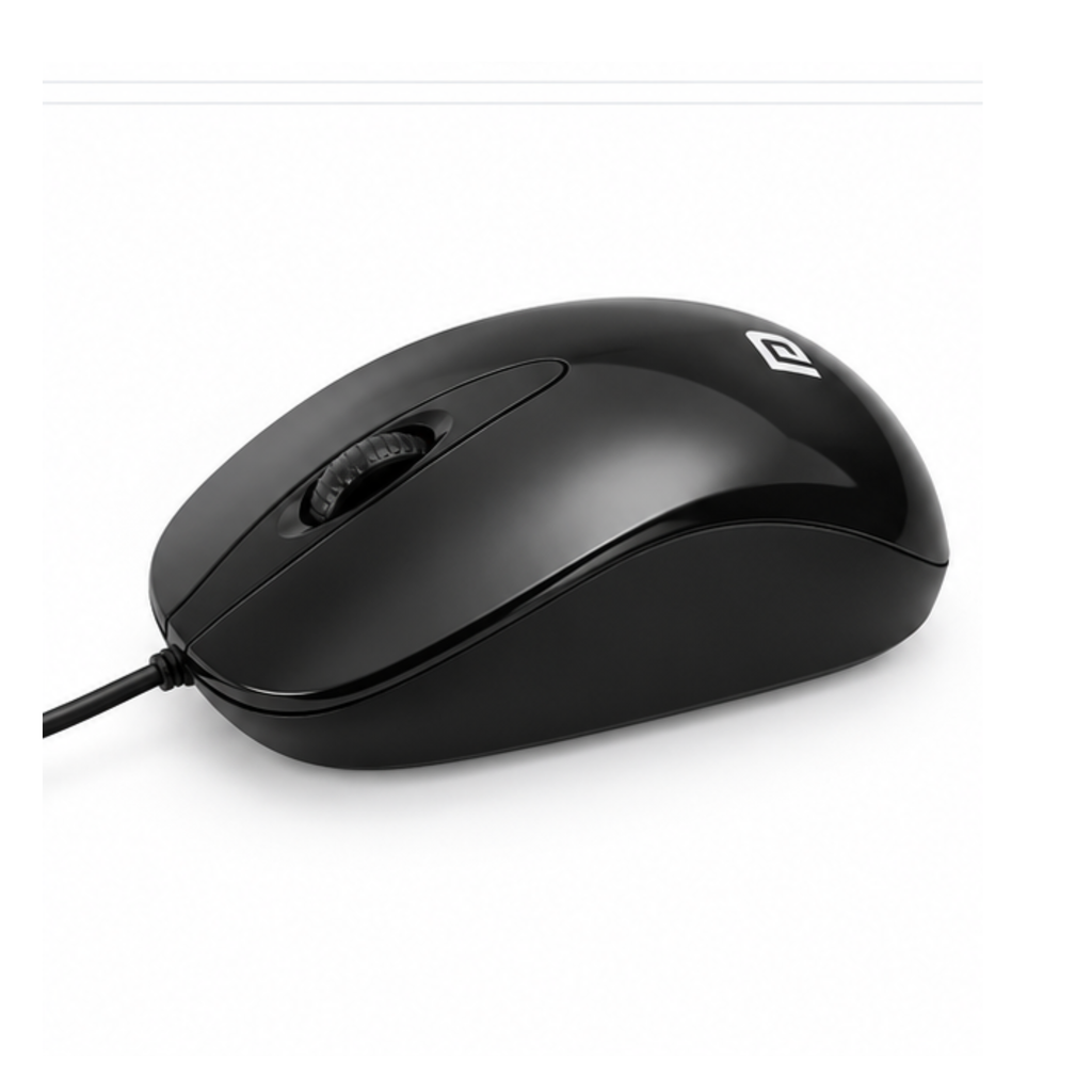 Black Wired USB Optical Mouse for Laptop, Desktop and Computer