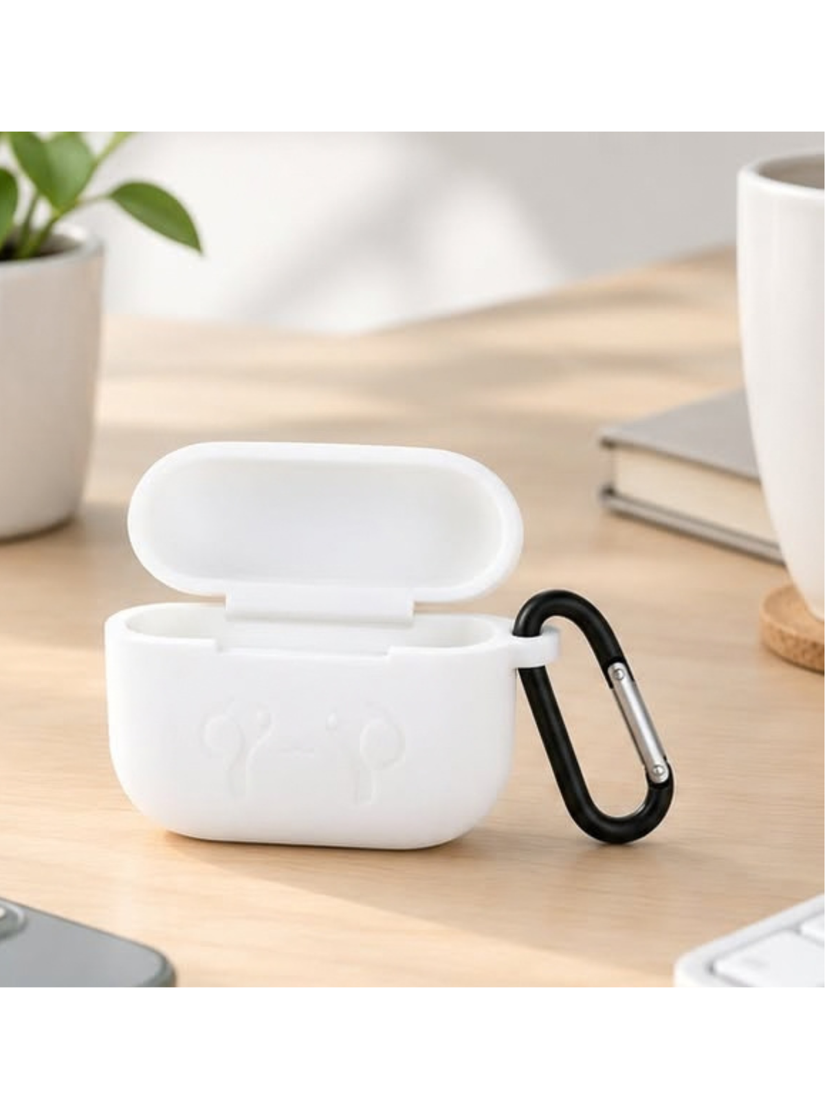 Silicone Case Cover Compatible with Apple Air Pods Pro & Air Pods Pro 2nd Gen