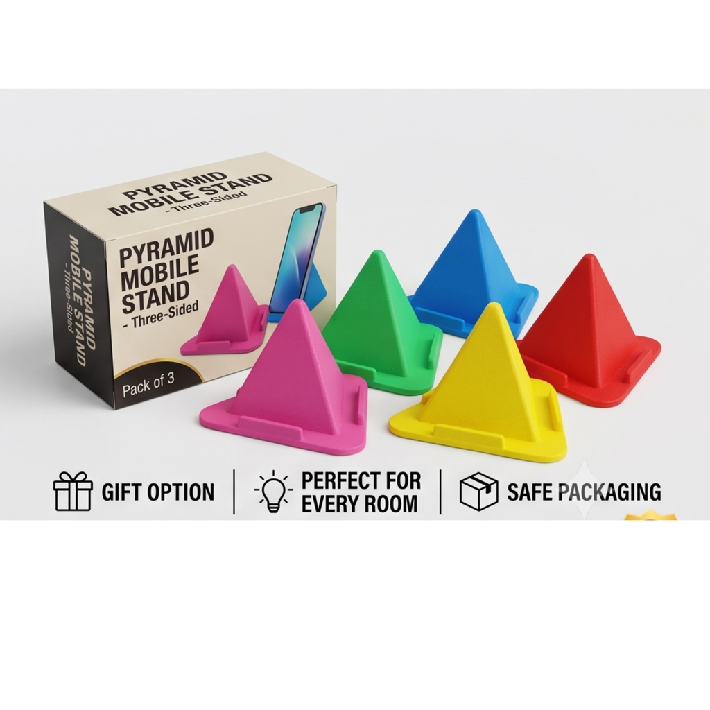 Universal Pyramid Multi-Angle Mobile & Tablet Stand Holder for Desk combo pack 2